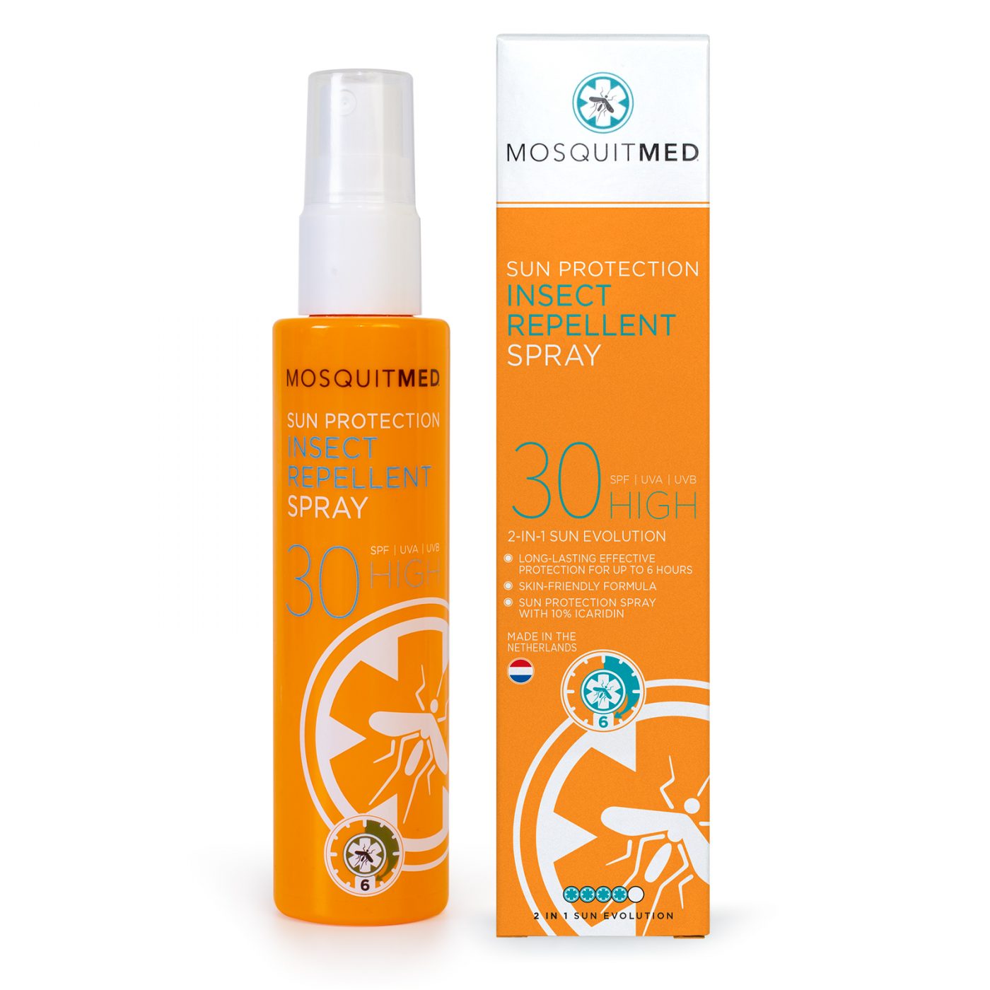 2in1 Sun Protection Insect Repellent Spray MOSQUITMED